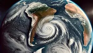 Alerta de ciclone e frente fria no país neste sábado