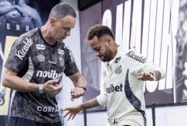 Em recuperação, Neymar faz treino individualizado na academia do Santos