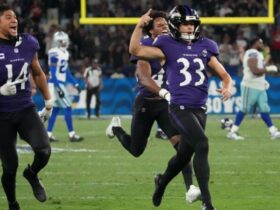 No último segundo, Baltimore Ravens batem Dallas Cowboys no Rio