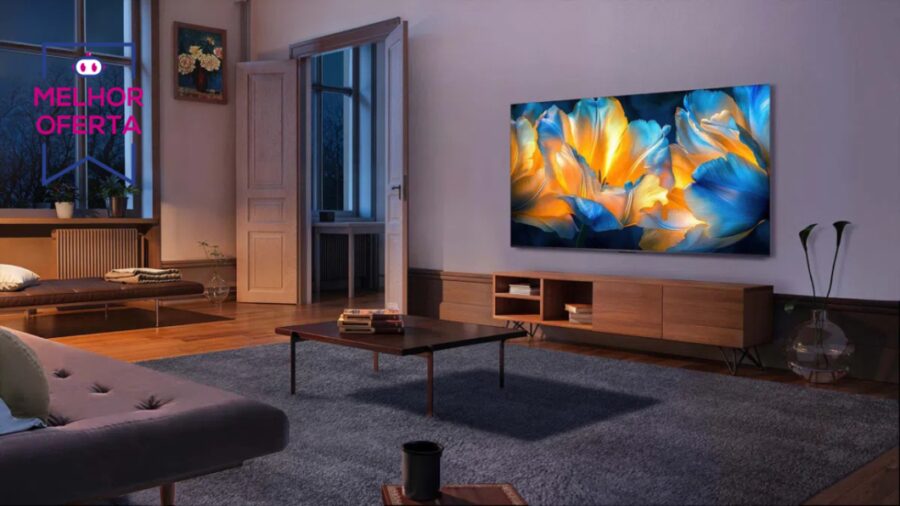 TV TCL C6K com painel MiniLED de 55” cai quase R$ 1 mil no Magalu