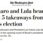 Imprensa internacional destaca votação de Flávio acima das expectativas e disputa apertada com Lula