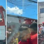 Tumulto bloqueia rua e dificulta passagem de ambulância em Pernambués