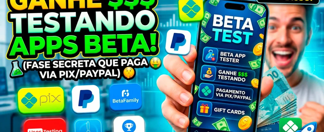 Aplicativos Beta Que Estão Pagando Para Testar em 2026 (Pouca Gente Sabe Disso) 🧪💰