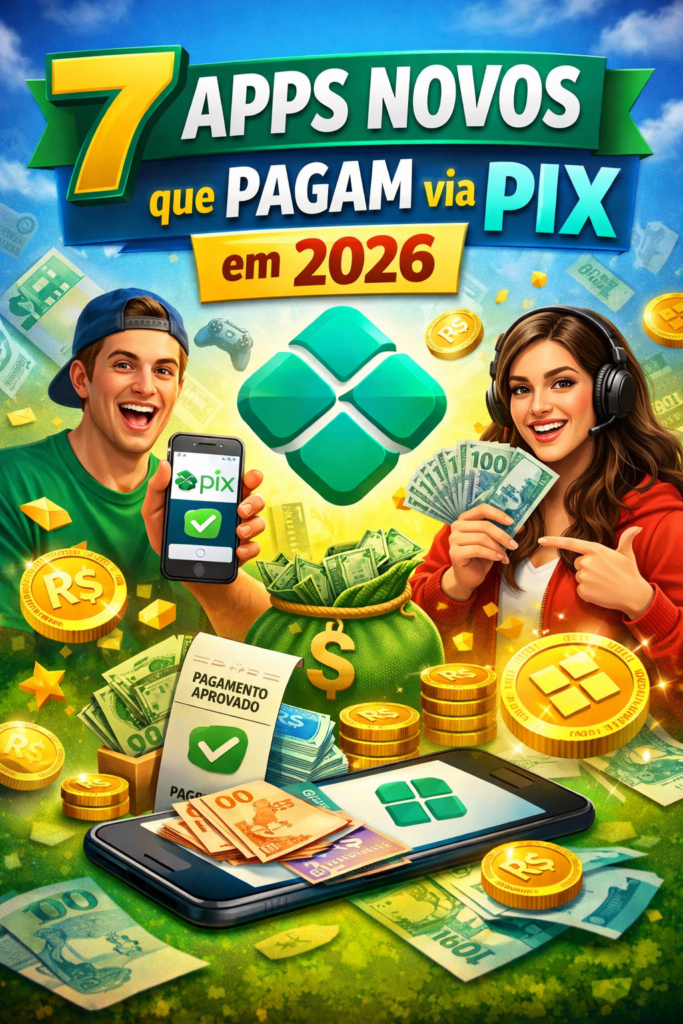 Apps Novos que Pagam via Pix em 2026