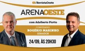 Arena Oeste com Adalberto Piotto de 24/9/2026: conversa com Rogério Marinho