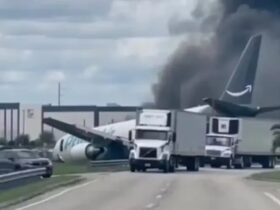 Avião da Amazon Prime Air sai da pista em aeroporto de Miami