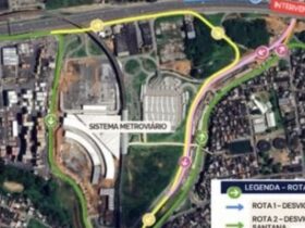 BR-324 terá interdição noturna em Águas Claras para obras do VLT