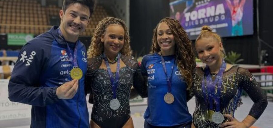 Brasil conquista seis medalhas na etapa da Copa do Mundo de Ginástica na Hungria