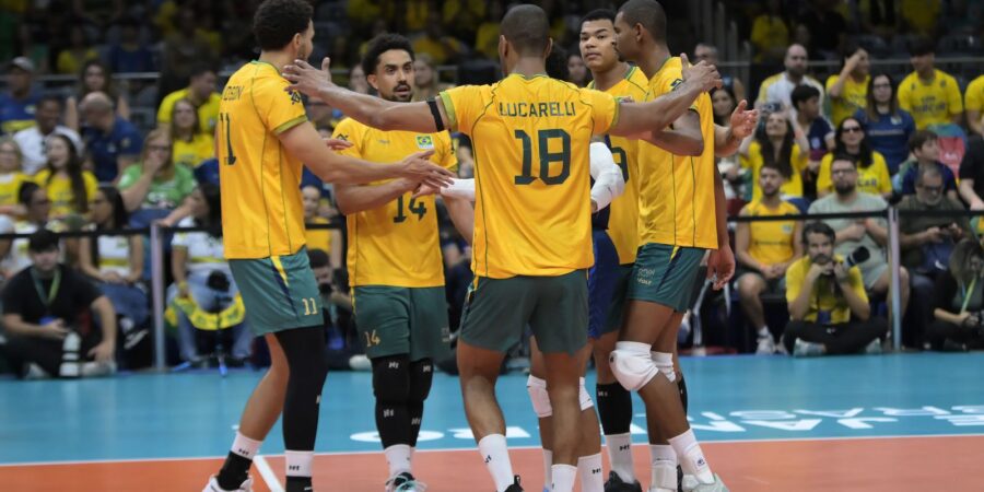 Brasil vence Venezuela e está no mundial de vôlei masculino