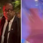Empresário tem celular derrubado ao filmar bloqueio no casamento do filho de Moraes; vídeo