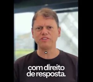 Justiça manda deputado petista dar espaço a Tarcísio nas redes