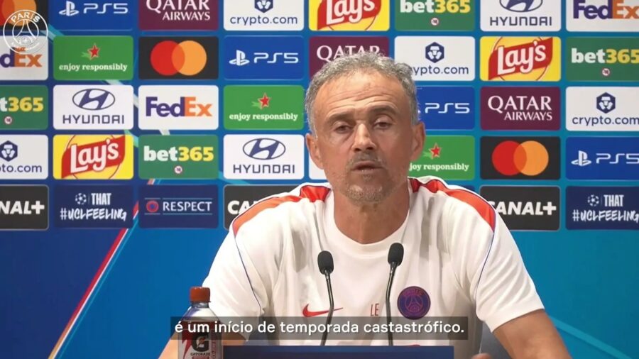 Luis Enrique sobre o início da temporada: ‘Se falarmos apenas de resultados, é catastrófico’