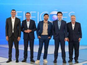 Paes e Ruas trocam alfinetadas em debate entre candidatos a governador na TV Globo