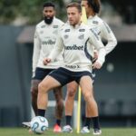 Santos faz treino tático e fecha preparação para enfrentar o Atlético-MG