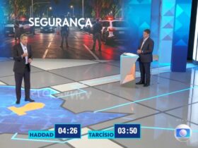 Segurança e crime organizado pautam início do debate entre Tarcísio e Haddad em SP