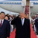 Trump recebe Xi Jinping com tapete vermelho e banda militar