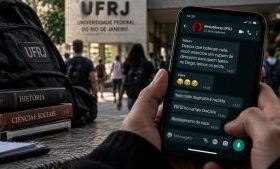 Universitário espancado por comunistas na UFRJ vira alvo de ironia em grupo de WhatsApp