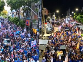 ACM Neto reúne multidão em Salvador e diz chegar mais confiante à reta final da campanha