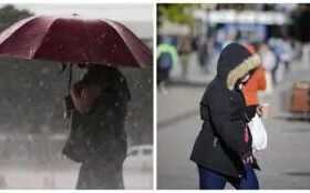Ciclone se forma e frente fria avança no país neste sábado