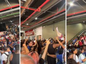 Estudantes se reúnem na Estação da Lapa em apoio a Lula