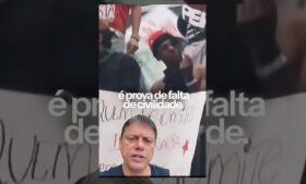 ‘Falta de civilidade”, diz Tarcísio sobre ato pró-Lula na Paulista