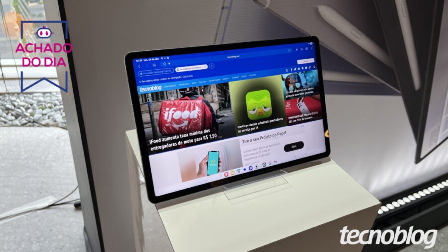 Oferta relâmpago: Galaxy Tab S10 FE Plus registra 2º melhor preço de 2026