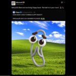 Perfil da Microsoft no X prometeu volta do Clippy, mas foi uma ação hacker