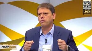 Tarcísio celebra estratégia em SP para ‘varrer a esquerda’ do Senado
